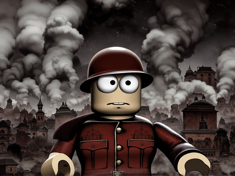 Roblox guest doing the thousand yard stare, warfield