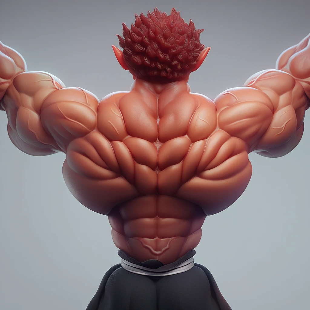 score_9, score_8_up, score_7_up, <lora:Demonback:1> BREAK demonback. yujiroback. yujiobackmuscules. back muscules. demonbackmuscules. muscular back. 1 boy. solo. male Focus. from behind. toples male. veins. back. arms up.