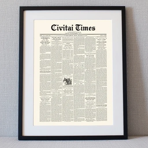 Vintage Newspaper Frontpage (Flux)