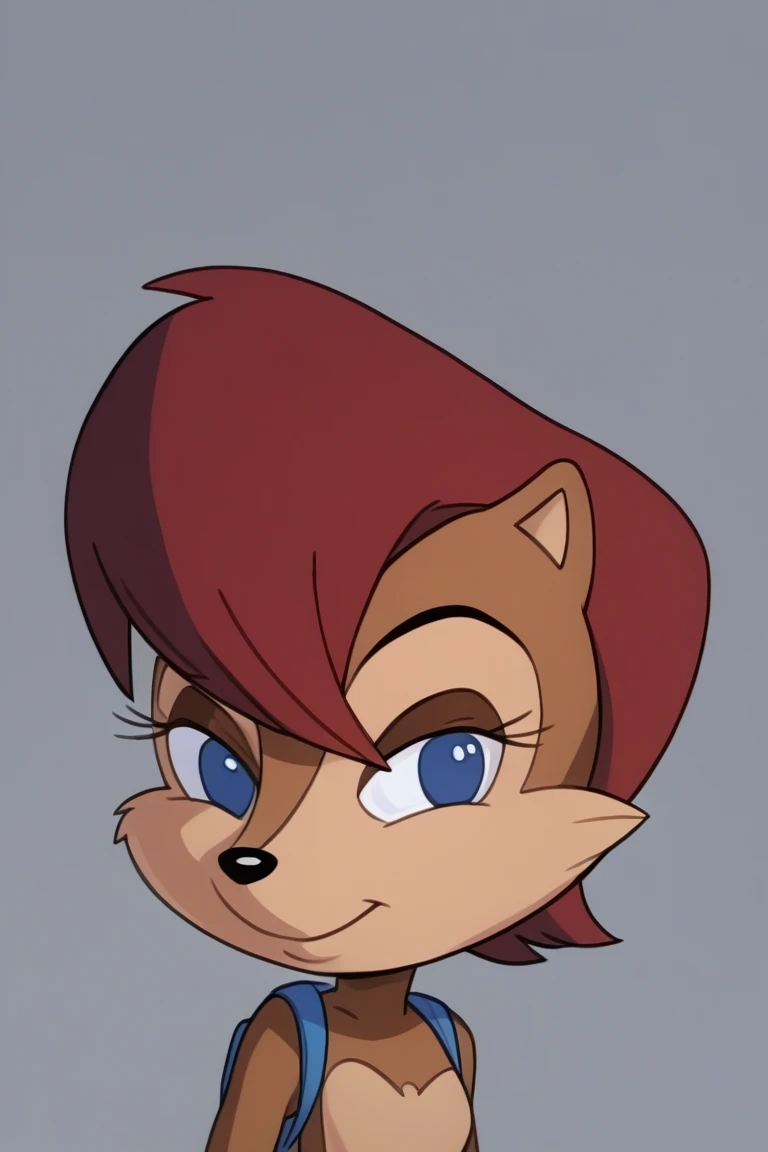 score_9, score_8_up, score_7_up, score_6_up, digital art, face close up, source_furry, portrait, SallyAcorn,short hair, blue eyes, 1girl, tail, blue footwear