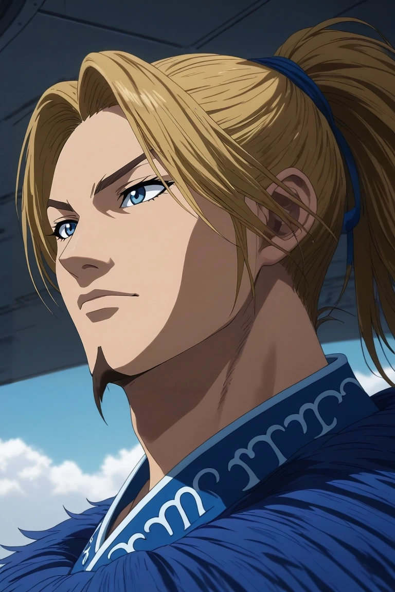 score_9, score_8_up, score_7_up, , rating_safe, intricate details, (realistic:0.6), , depth of field, 1boy, solo, male focus, <lora:li_mu_pony:0.98>, li_mu, blonde hair, blue eyes, long hair, ponytail, facial hair, goatee, aged down, from below, plane, midnight, arm at side, relaxed, , <lora:sdxl_lightning_8step_lora:1>
