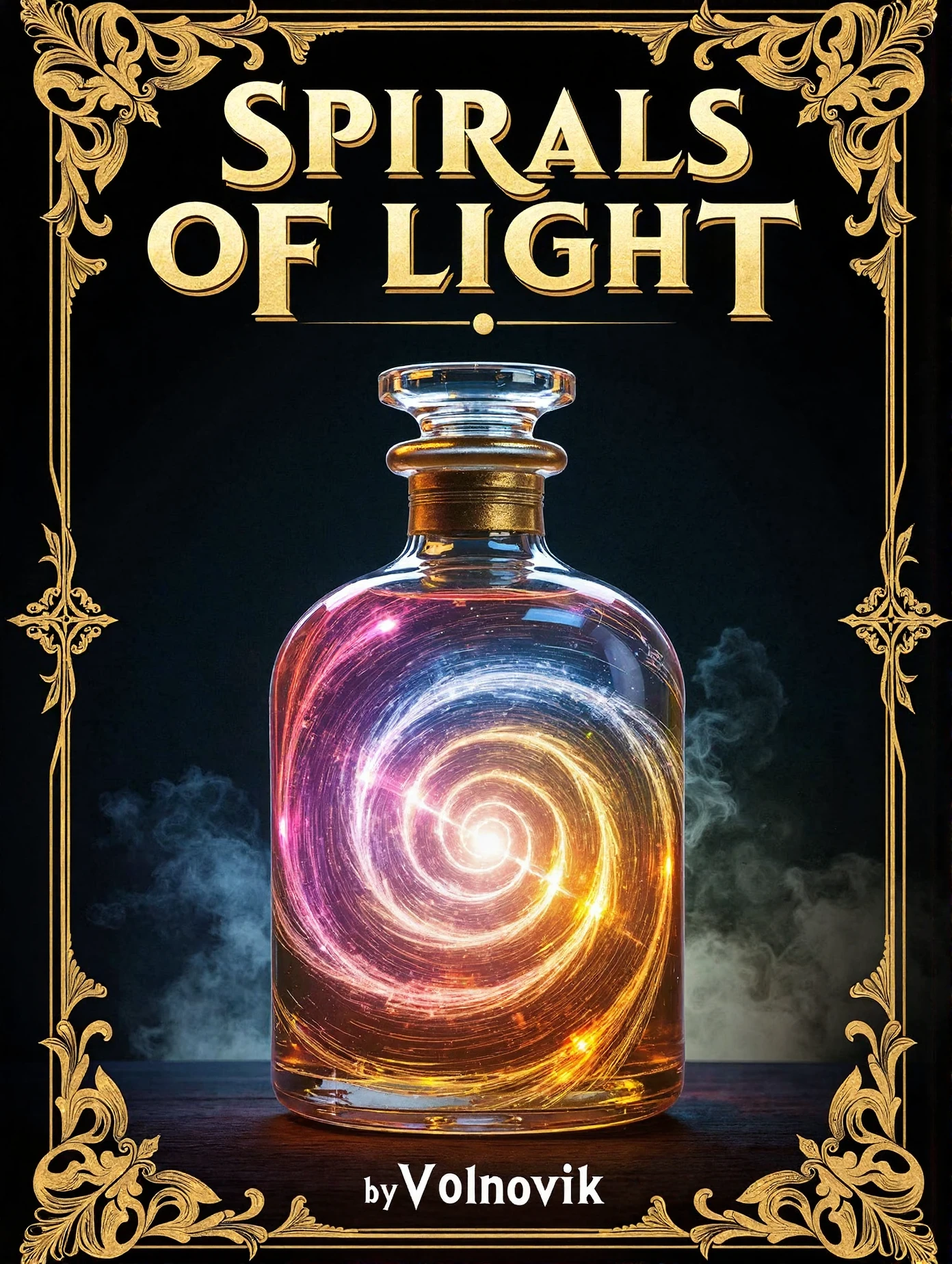 Flux spirals of light / glow enhance V1