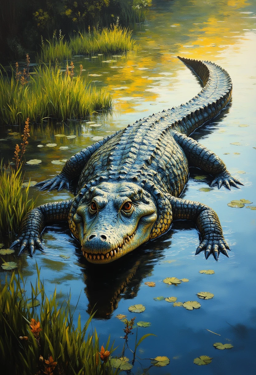 the painterly alligator