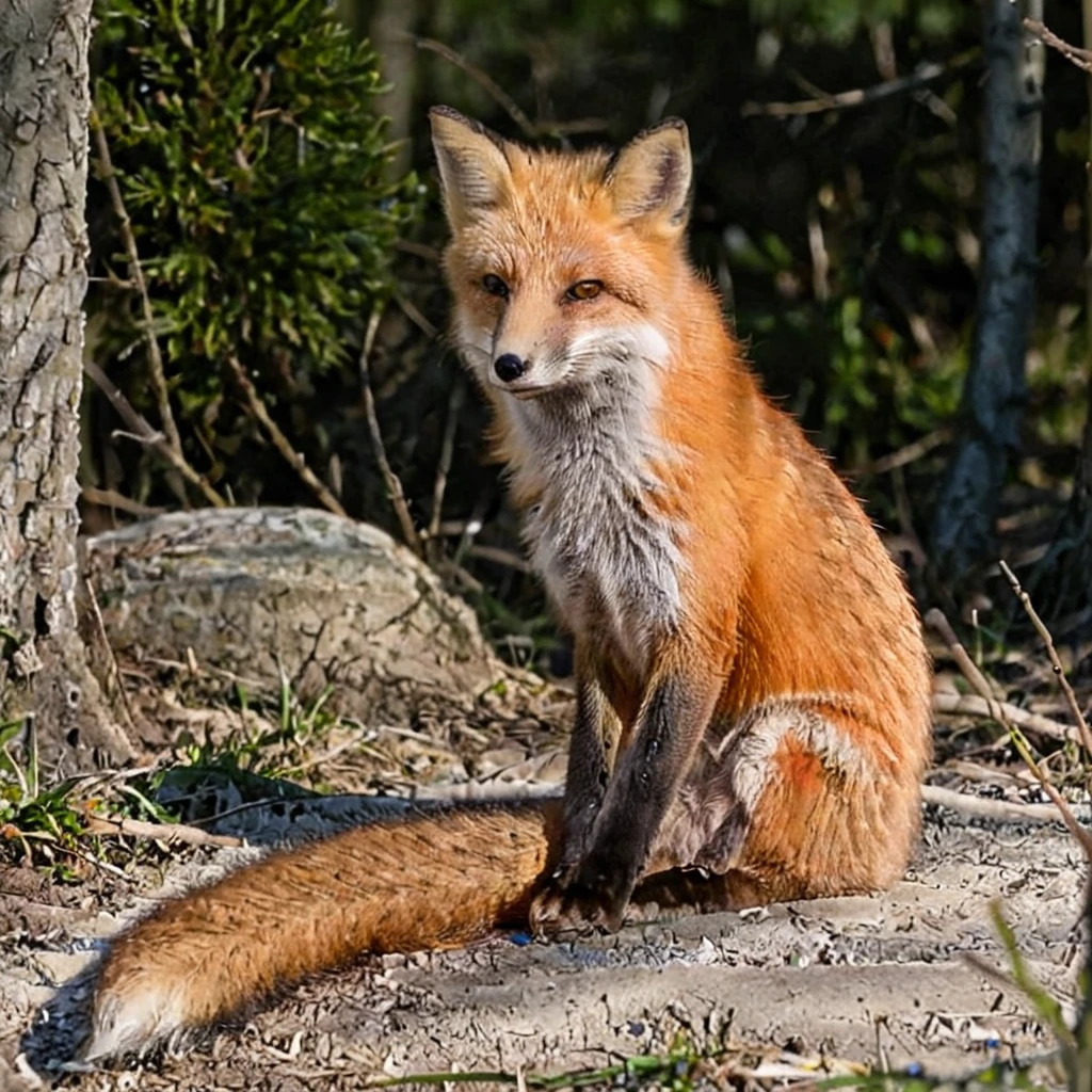 fox  <lora:FoxXL:1> sitting