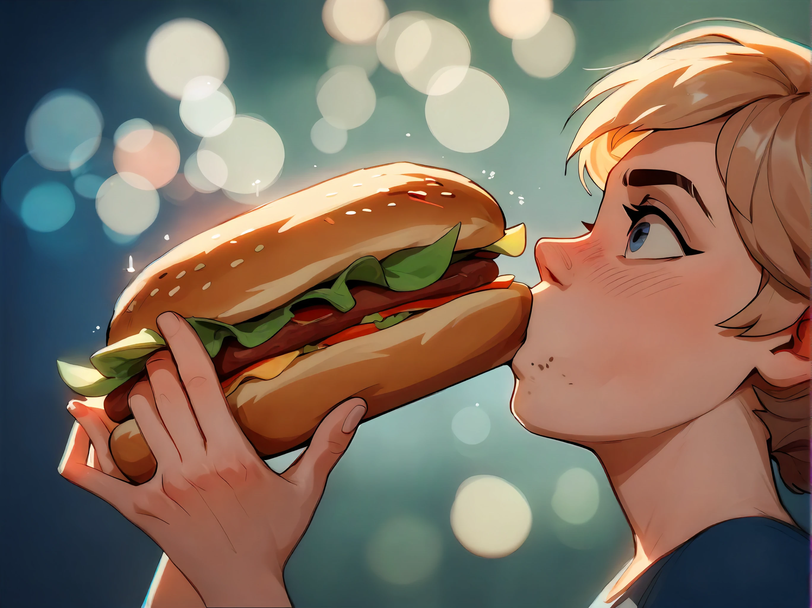 ((score_9), score_8_up,score_7_up),rating_questionable,(uncensored,nsfw),1girl,eating,motion_blur,motion_lines,(refraction,contour_deepening,chromatic_aberration,bokeh,film grain,body blush),hotdogponyxl,hot dog,looking at food,food focus,<lora:HotDogPonyXL:1>,<lora:PaleVeeTest3:1.3>,