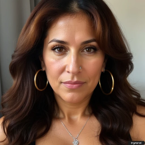 highly detailed whole body photo of JBand69, sitting at a news desk, large hoop earrings, makeup, eyeliner, eyeshadow, RAW candid cinema, woman, studio, 16mm, ((color graded portra 400 film)) ((remarkable color)), (ultra realistic), textured skin, remarkable detailed pupils, ((realistic dull skin noise)), ((visible skin detail)), ((skin fuzz)), (dry skin) shot with cinematic camera