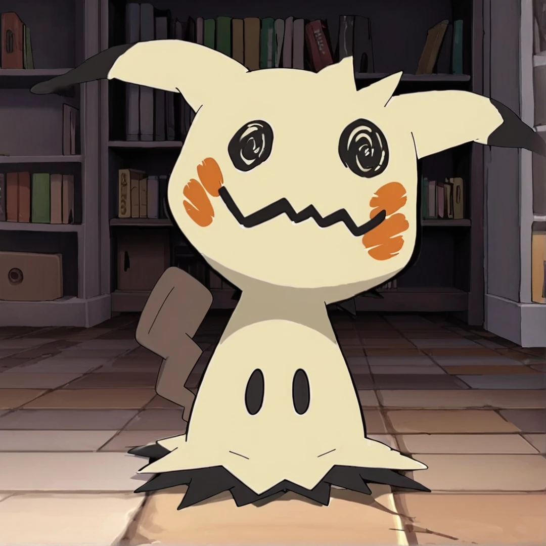 masterpiece,best quality,(Mimikyu_Pokemon),no humans,indoors,living room,