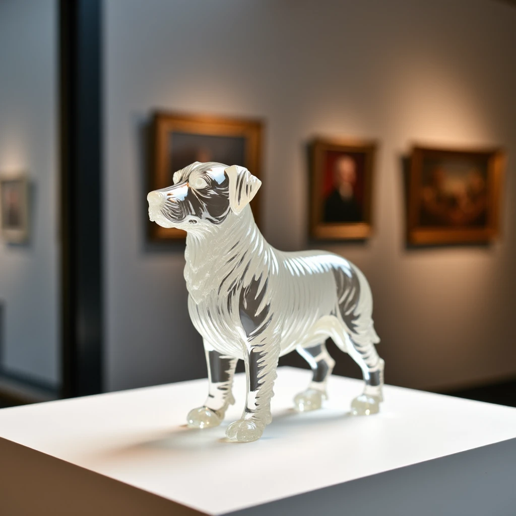 Generation Mode:
flux_txt2img
Positive Prompt:
A Fine-Cut Glass figurine of a dog. The Fine-Cut Glass figurine is on a white pedestal in a museum
Model:
FLUX Dev (Quantized) (FLUX)
VAE:
FLUX.1-schnell_ae (FLUX)
Width:
1024
Height:
1024
Seed:
3064456395
Steps:
35
High Resolution Fix Enabled:
false
LoRA:
Fine-Cut_Glass_Flux (FLUX) - 0.75
