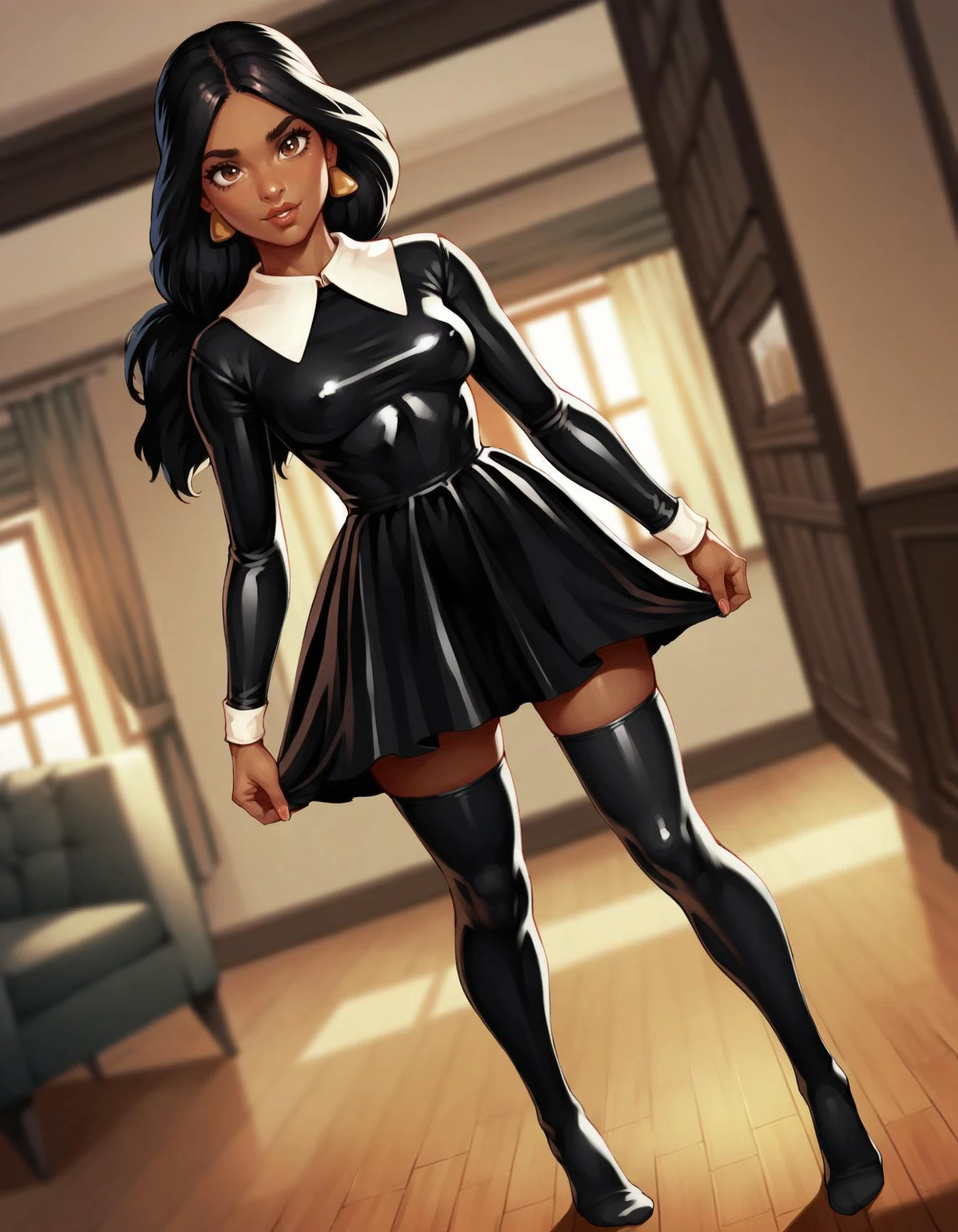 Latex Wednesday Dress v1.0
