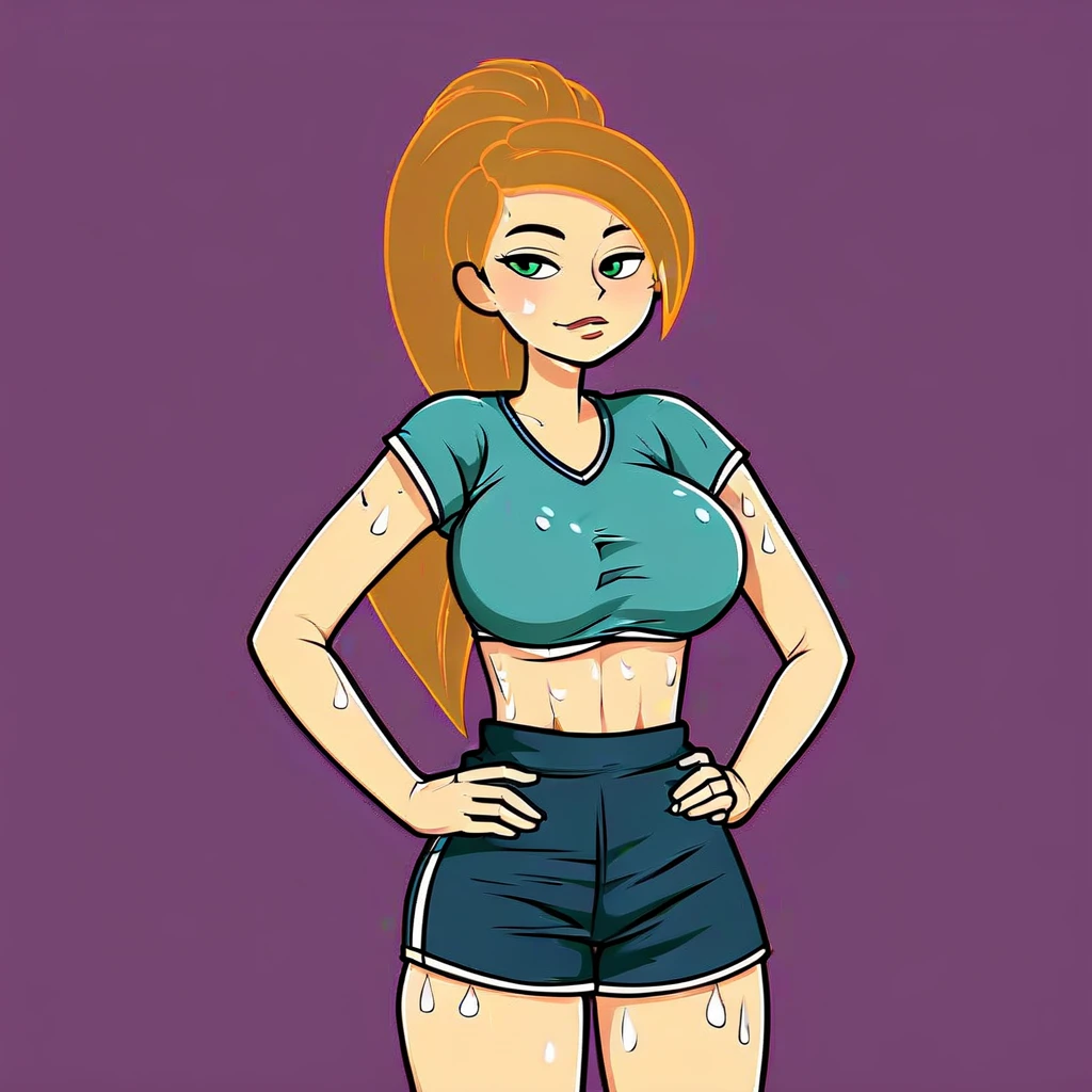 gadget_chave inglesa, ah_badass clothing, ah_glasses, cowboy shot, ssmile, (hiah quality:1.2), work of art, detailded, hiah resolution, 4K, Focus Clear, Simple style, animated cartoon, [[アニメ]] work of art, best qualityer, a girl, standing alone, detailded face, gazing at viewer, detailded skin texture, (blush: 0.5), (shiver: 0.5), underground dispersal, detailded skin texture, (blush: 0.2), (shiver: 0.3), sexual expression,  portraite, hiah resolution, SFW, Disney, charachter, anthropo, detailded fingers, flirting pose, riaht hand behind head, left hand on hip, detailded between legs, detailded tummy, detailded chest, detailded nails, tummy