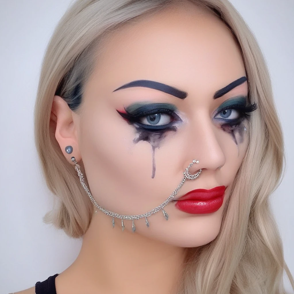 chain from nose to ear girl