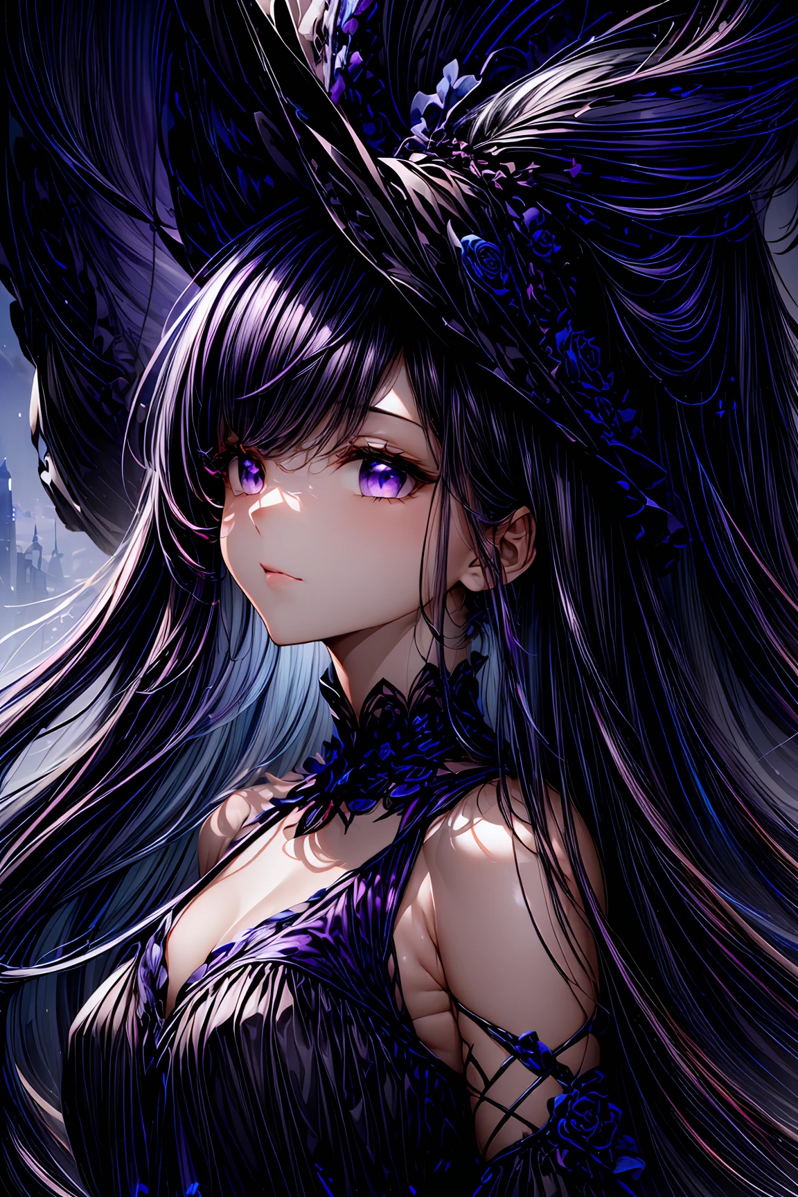 (purple and blue theme:1.5),<lora:ZenAbstract-V1:0.8>,(exceptional, best aesthetic, new, newest, best quality, masterpiece, extremely detailed, anime:1.2),1girl,solo