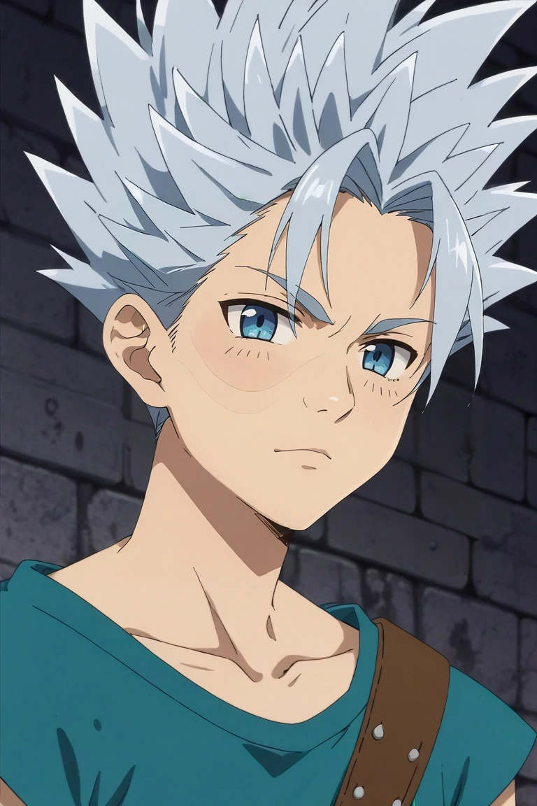 score_9, score_8_up, score_7_up, source_anime, rating_safe, , anime screencap, , , , , 1boy, solo, male focus, <lora:arden_nnt_pony:0.96>, arden_nnt, grey hair, blue eyes, short hair, spiked hair, , , <lora:sdxl_lightning_8step_lora:1>