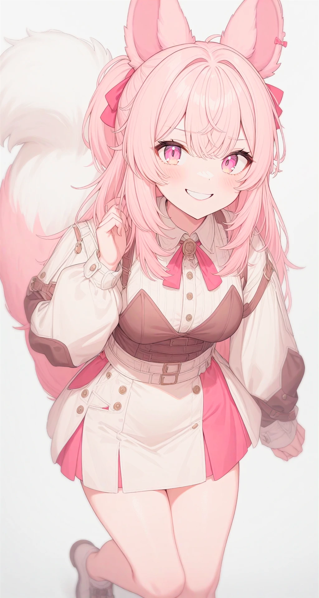 pipchilla, animal ears, pink hair, pink eyes, (solo:1.1),
full body, looking at viewer, smirk, 
<lora:PIPCHILLA-XL-t1:0.6>,, masterpiece, best quality, very aesthetic, absurdres, shading, ambient occlusion,