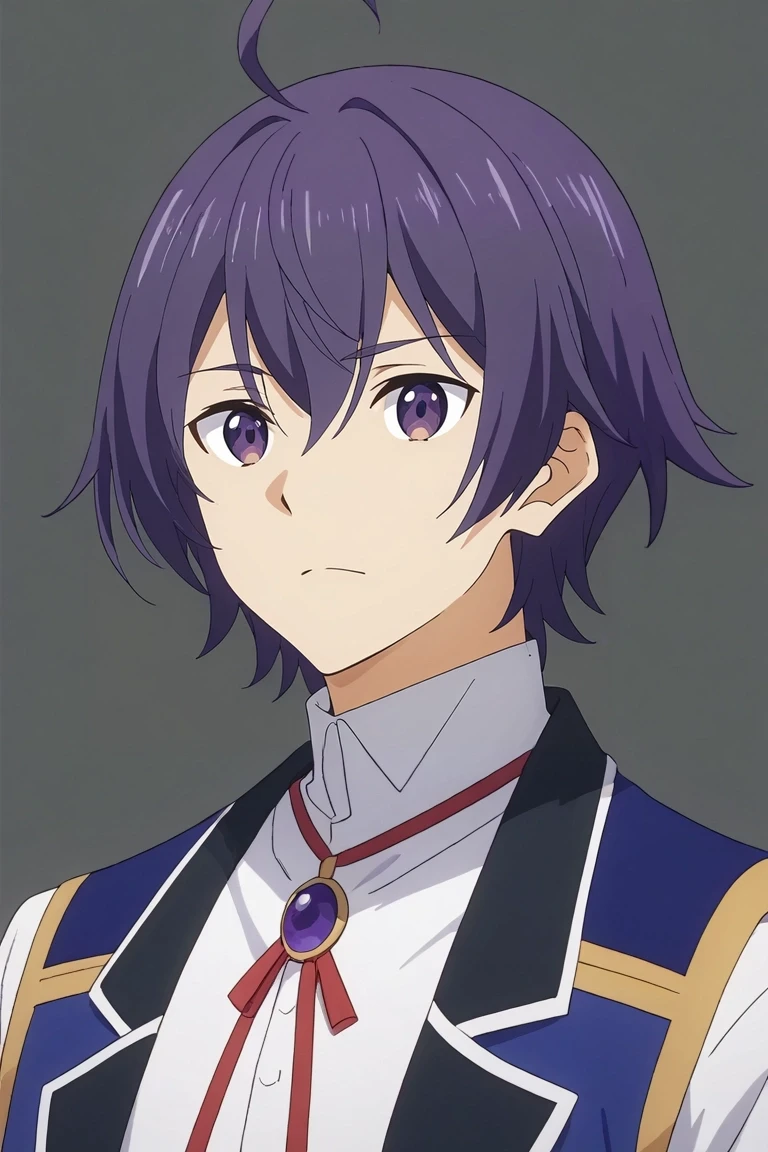 score_9, score_8_up, score_7_up, source_anime, rating_safe, , semi-realistic, , , 1boy, solo, male focus, <lora:shin_wolford_pony:1>, shin_wolford, purple hair, purple eyes, short hair, ahoge, hair between eyes, , , <lora:sdxl_lightning_8step_lora:1>