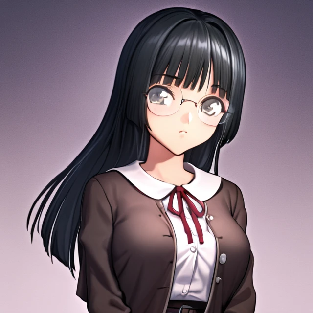 masterpiece,best quality,<lora:harukaxl:0.8>,1girl,glasses,long hair,black hair,school uniform,full body,upper body,<lora:hrn_yc_XL:1>,