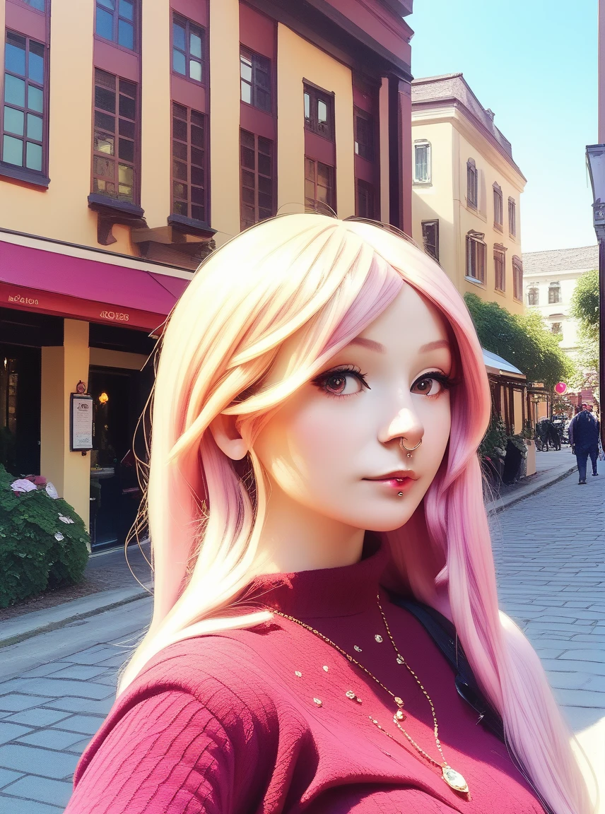 safe_pos, masterpiece, best quality, highly detailed, high-resolution, score_9, score_8_up, score_7_up,  kenizinea, cosplayer, 1girl, long hair,  detailed eyes, detailed face, nose piercing, upper body view, photo background, outside, daylight <lora:kenizinea-v0.1:1>