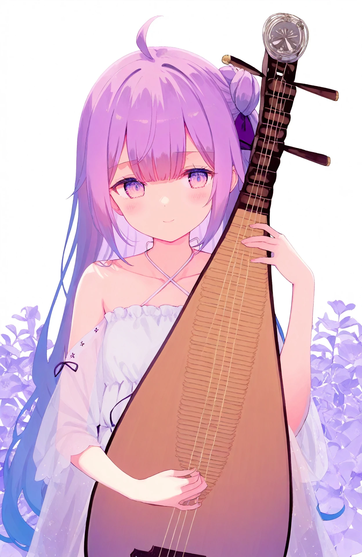 1girl,solo,kuse \(0201\),cream \(nipakupa\),hiten \(hitenkei\),rurudo,weri,toosaka asagi,
unicorn \(azur lane\),purple eyes,playing instrument,<lora:instrumentsXL:1>,pipa \(instrument\),light smile,looking to the side,, masterpiece, newest, absurdres,safe