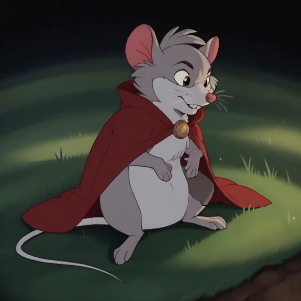 score_9, score_8_up, score_7_up, score_6_up, score_5_up, score_4_up, source_furry, JonathanBris, semi-feral, male, mouse, grey fur,  solo, 1boy, bottomless,  field, red cloak, <lora:60dee902-a06e-415a-9ca7-46e753c884cd:0.7>