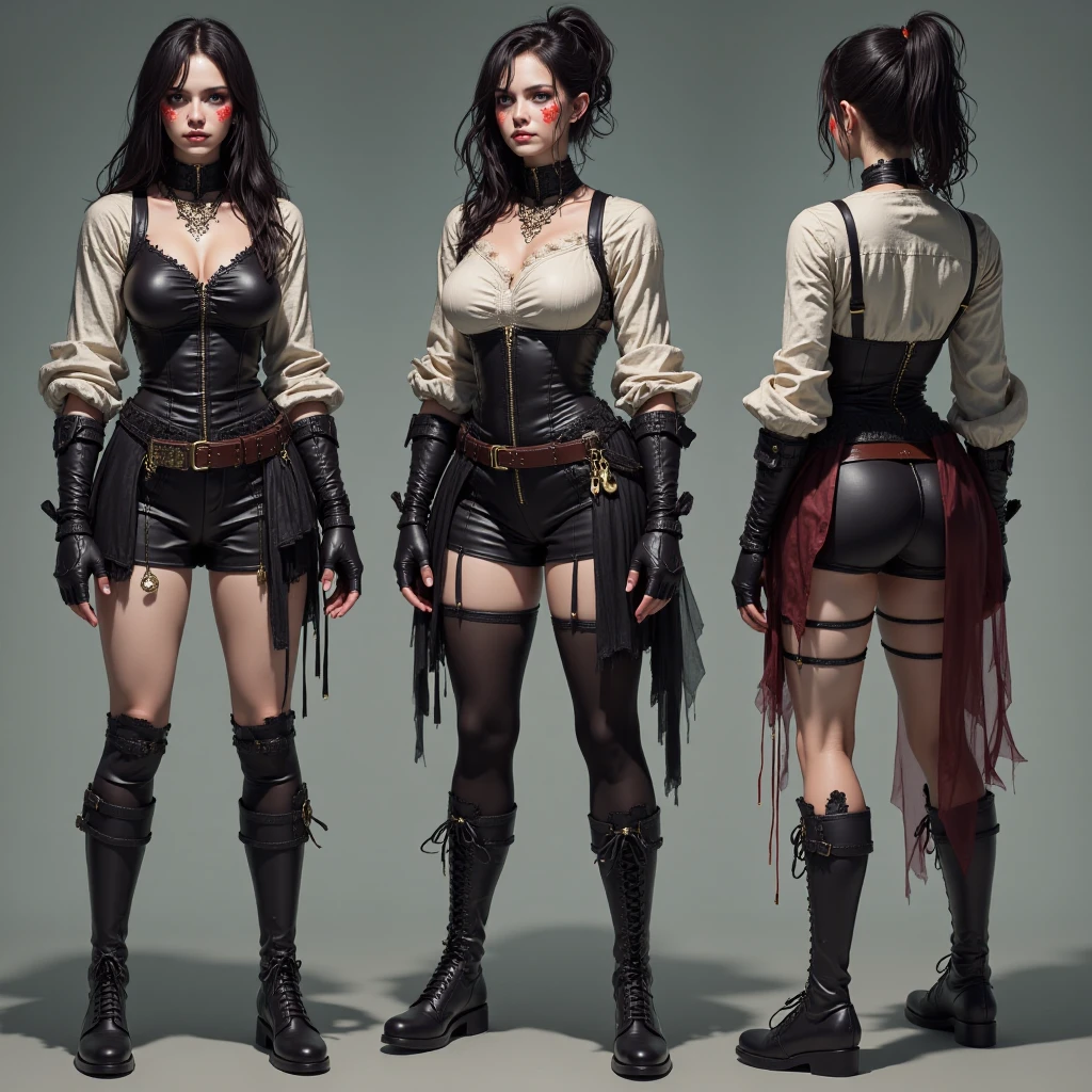 character design sheet - FLUX LORA 👑