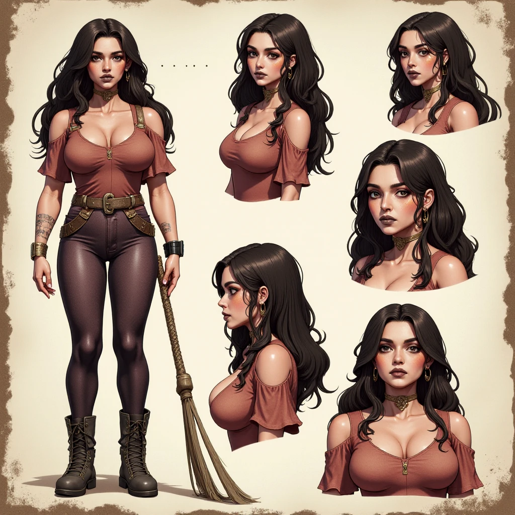 character design sheet - FLUX LORA 👑