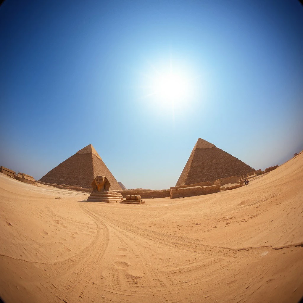 the pyramids of egypt fisheye lens fx,fele