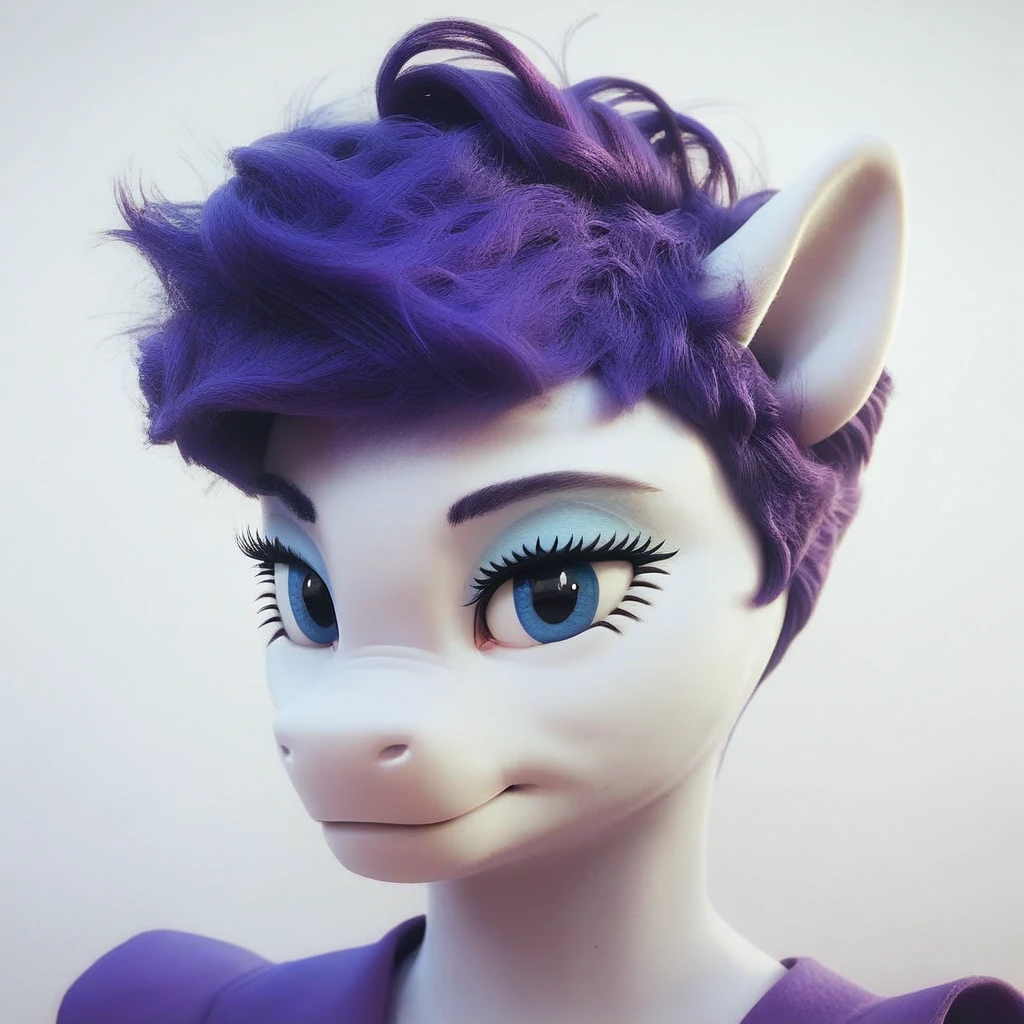 score_9, score_8_up, score_7_up, score_6_up, score_5_up, score_4_up, solo, (pixie hair), anthro, rarity, portrait