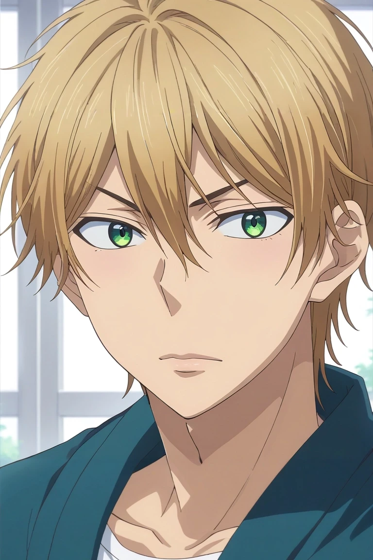 score_9, score_8_up, score_7_up, source_anime, rating_safe, intricate details, , looking at viewer, , 1boy, solo, male focus, <lora:nozomu_nanashima_pony:0.92>, nozomu_nanashima, blonde hair, green eyes, short hair, hair between eyes, , ,, <lora:sdxl_lightning_8step_lora:1>