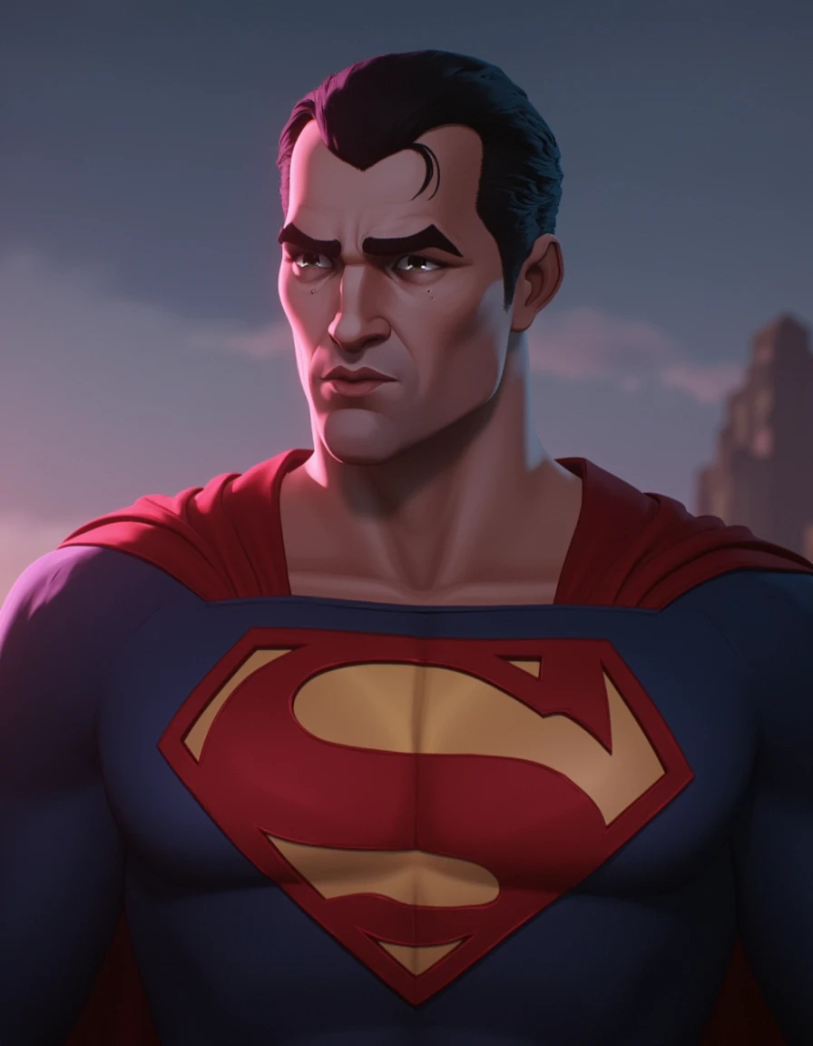 <lora:ARCANE_STYLE_FADOO-FLUX:1> (((arc4n3style))), Portrait of  the amazing Supermanâââ