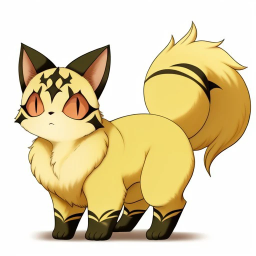 kirara, cat, inuyasha, cute, feral, on all fours