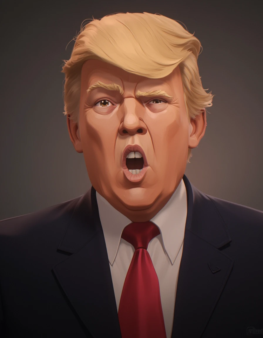 <lora:ARCANE_STYLE_FADOO-FLUX:1> arc4n3style, Portrait of Donald trumpâââ