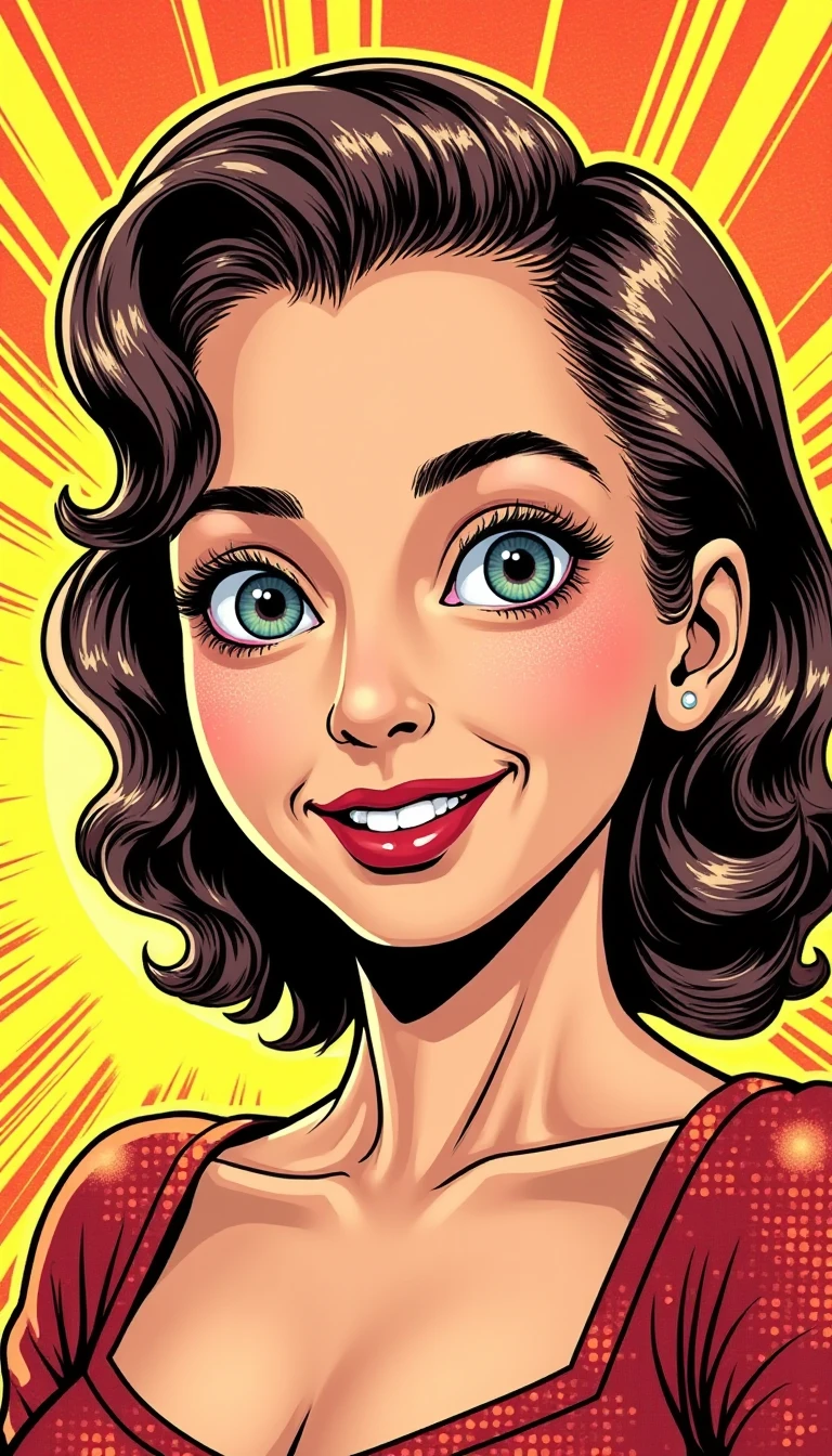 comic SR woman,<lora:shauna-rae-lora:1>,smirk, . graphic illustration, comic art, graphic novel art, vibrant, highly detailed