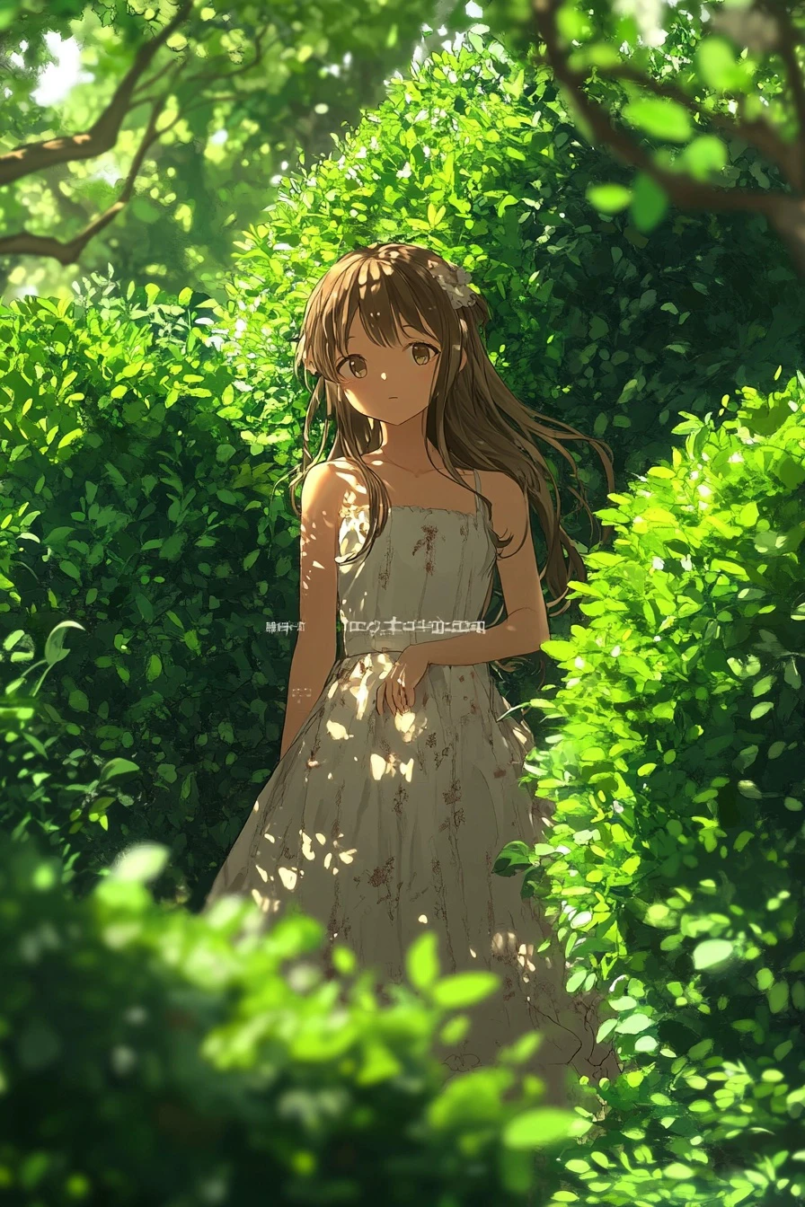 Green garden (Anime photo session PACK) V1