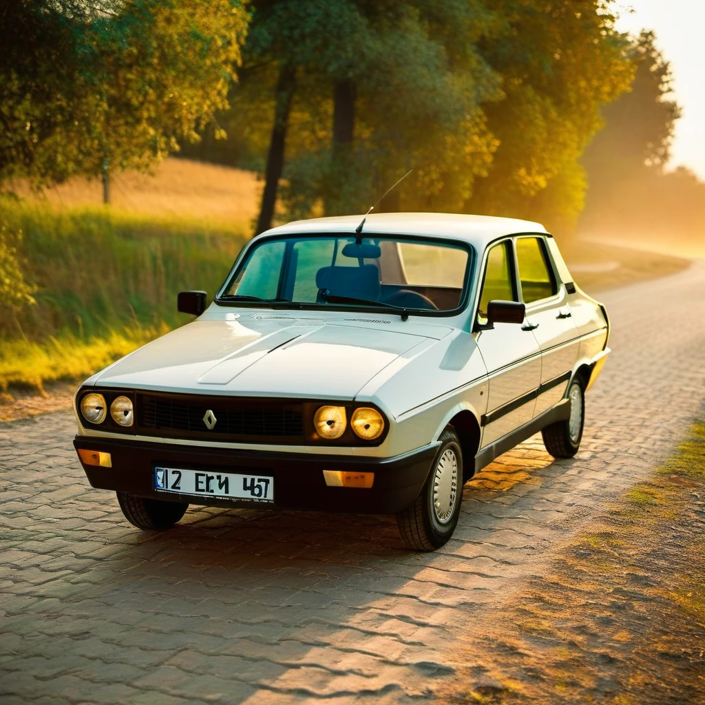 A Renault 12 Toros sedan on a rural road