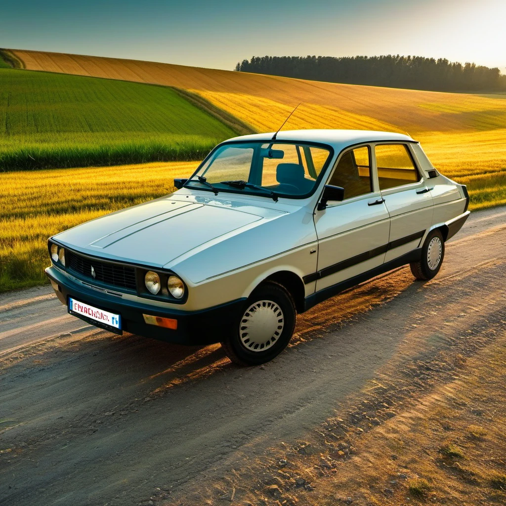 A Renault 12 Toros sedan on a rural road