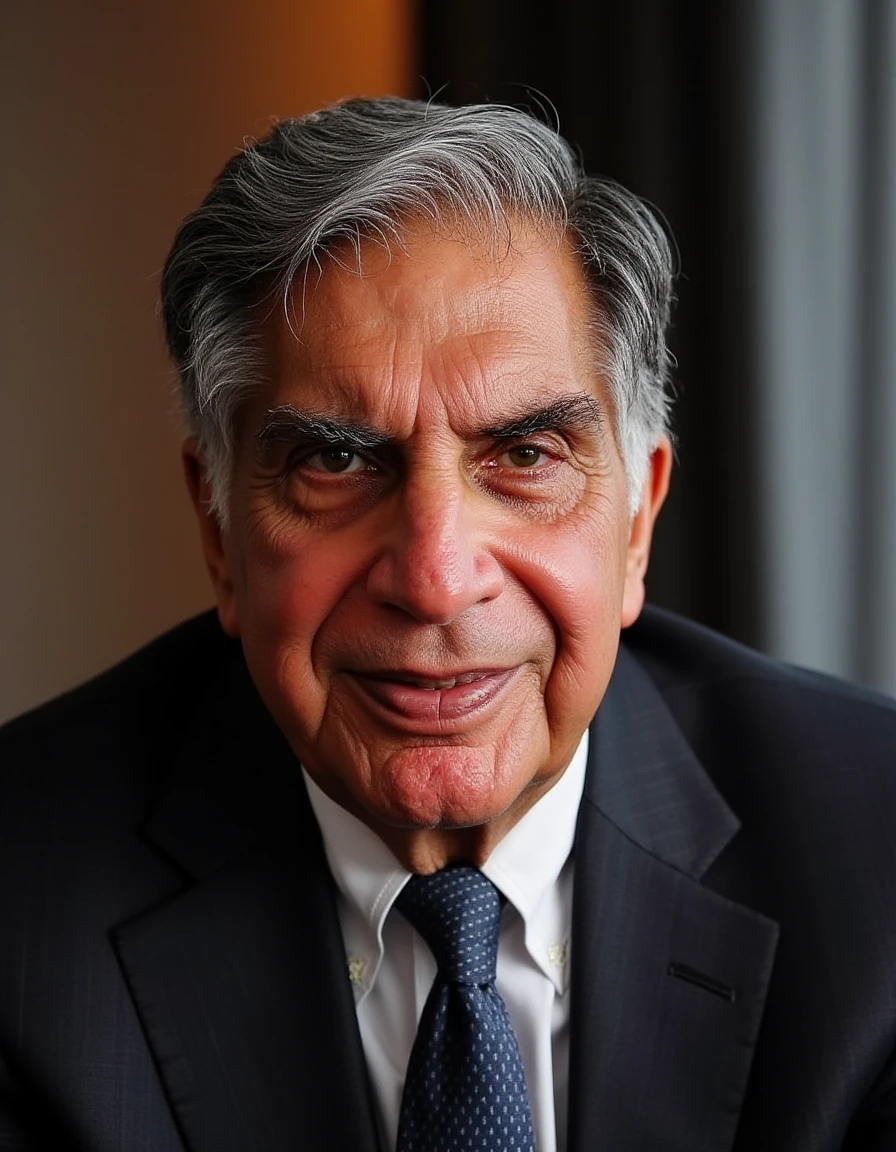 a realistic photo of ratan tata  <lora:ratan_tata-FLUX:1> ratan tata