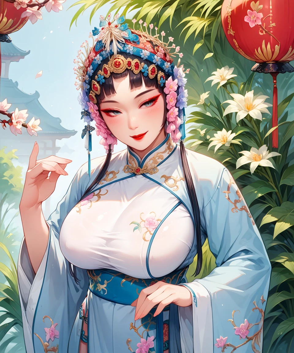 Ancient Chinese Goddess, 南海のKannon, Kannon, Inspired by India, Kannon菩薩,,Calm expression,Shui Mohua,Buddha,Buddha教徒,Lotus,chinese painting style,Thangka Style