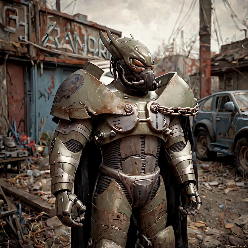 (score_9), score_8_up, score_7_up)),
a warrior in midwest_pa, mecha, power armor, futuristic, soldier, armor focus, post-apocalyptic, science fiction