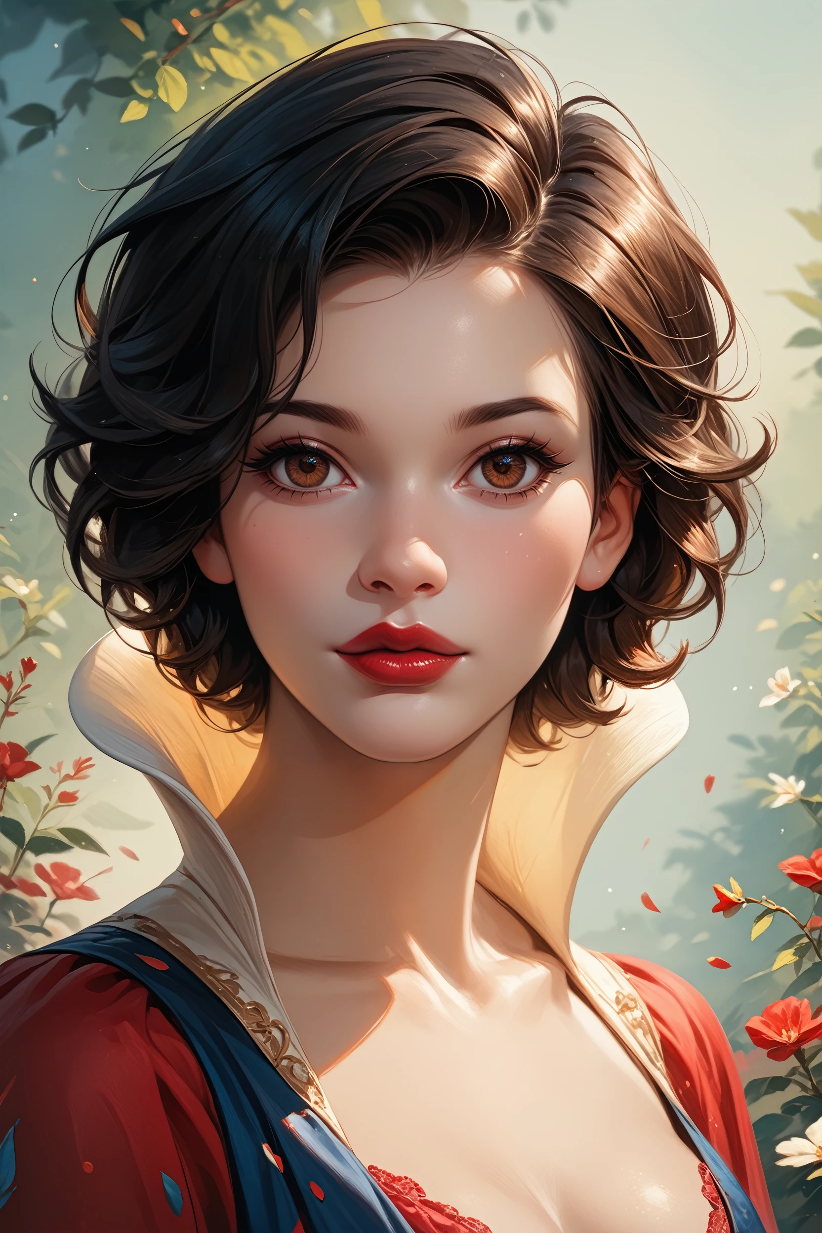 score_9, score_8_up, score_7_up, 
<lora:DisneySnowWhite:1.0>
DisneySnowWhite, 1girl, black hair, brown eyes, red lips, short hair, looking at viewer, portrait