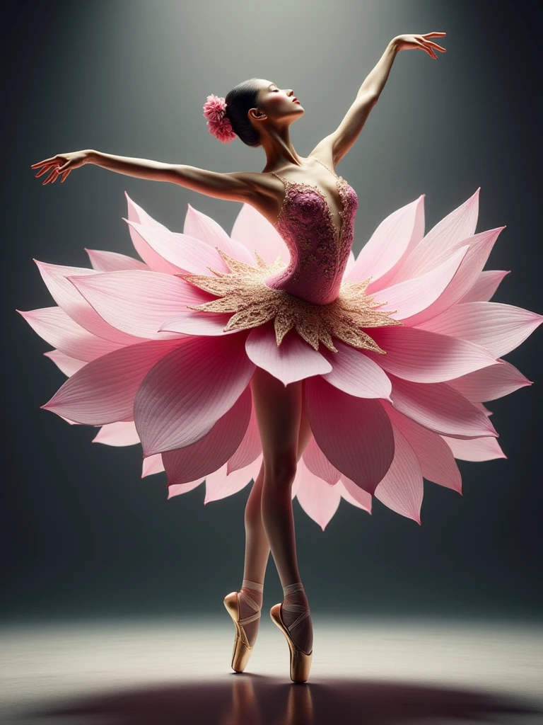 ballerina dance,lotus flower