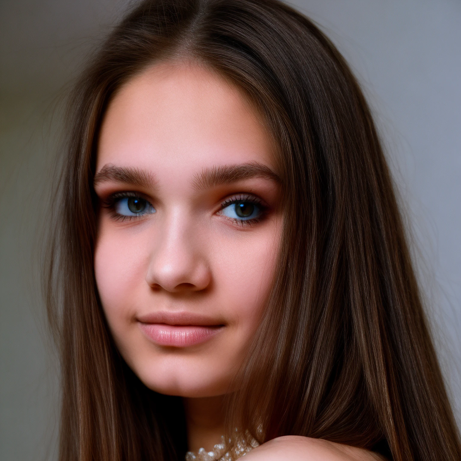 ania, ((detailed eyes, beautiful eyes, detailed face, beautiful face):1.2), ((long hair)), photo of a cheerful woman, looking over shoulder, sweater, parted lips, sharp focus, ((makeup)), RAW Photo, realistic, <likenesshelpbyshurik3>, wet lips