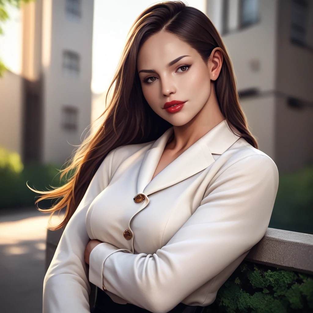 score_9, score_8_up, score_7_up, source_anime, professional photograph of (eiza woman), highly detailed, realistic look, warm lighting, posing on a park, upper body, long hair, brown hair, lipstick<lora:Eiza Gonzalez Pony:1>