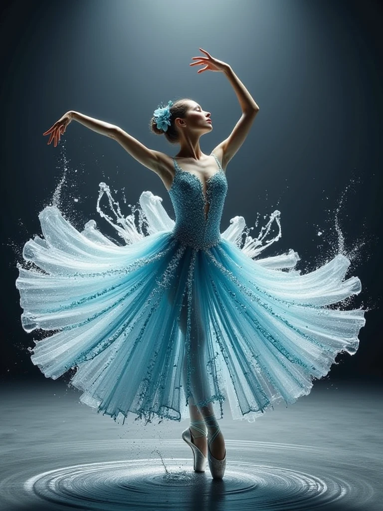 ballerina dance,waterdrop dress