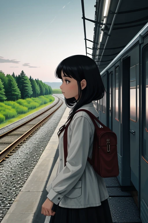 1girl, railroad, landscape <lora:LCM_LoRA_Weights_SD15:1>