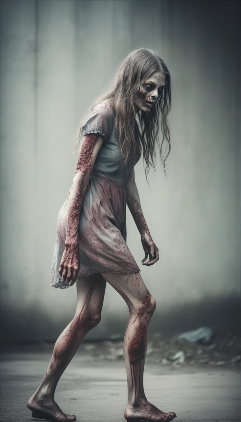 score_9,score_8_up,score_7_up,score_6_up zombie woman walking 