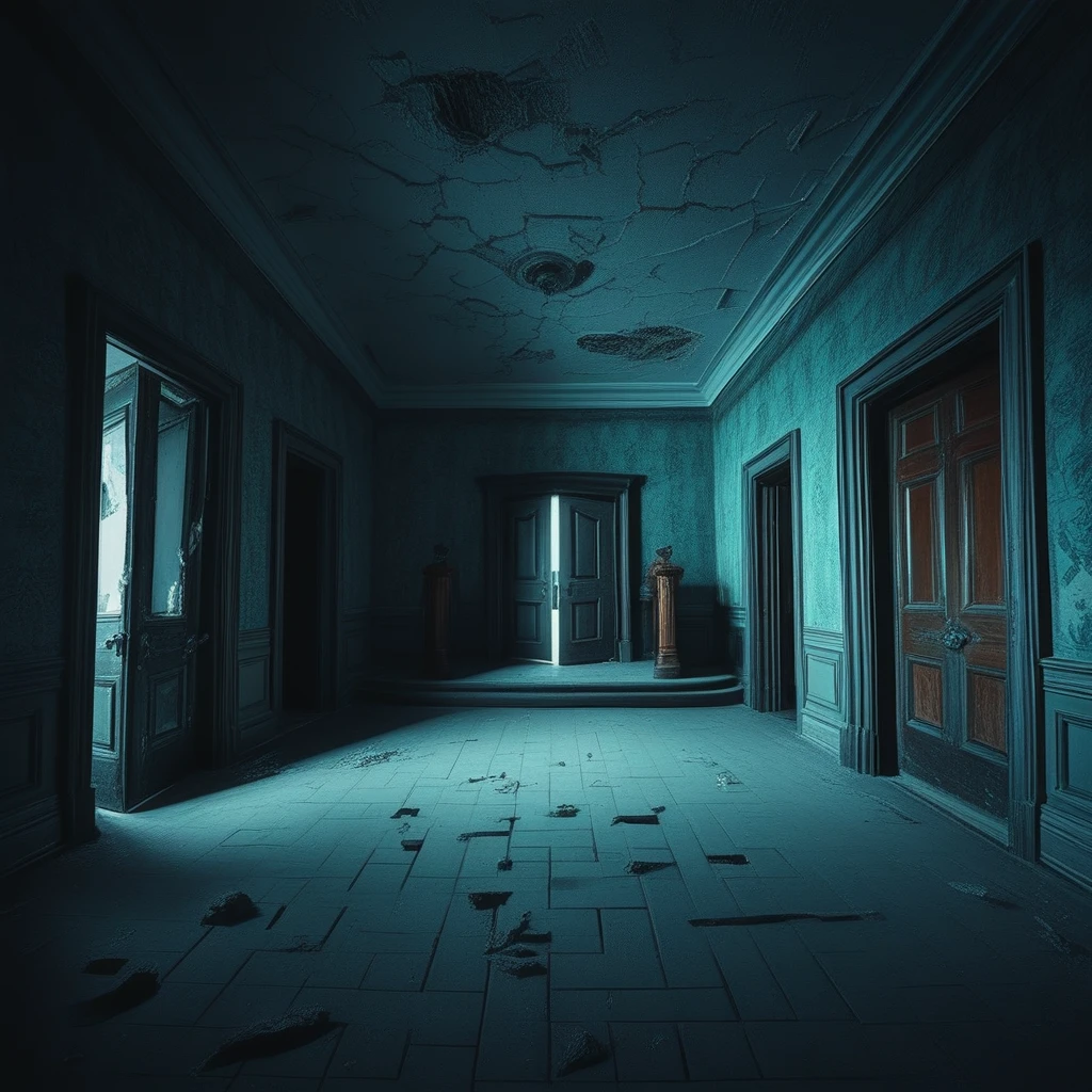 docpollparan, entrance hall, asylum, abandoned