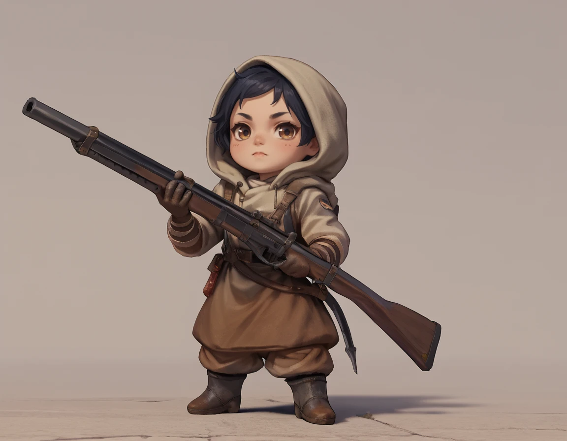 score_9, score_8_up, score_7_up, source_cartoon, chibi,
ArabyJezzail, hood, gloves, boots, holding rifle,
<lora:Jezzail:0.7>