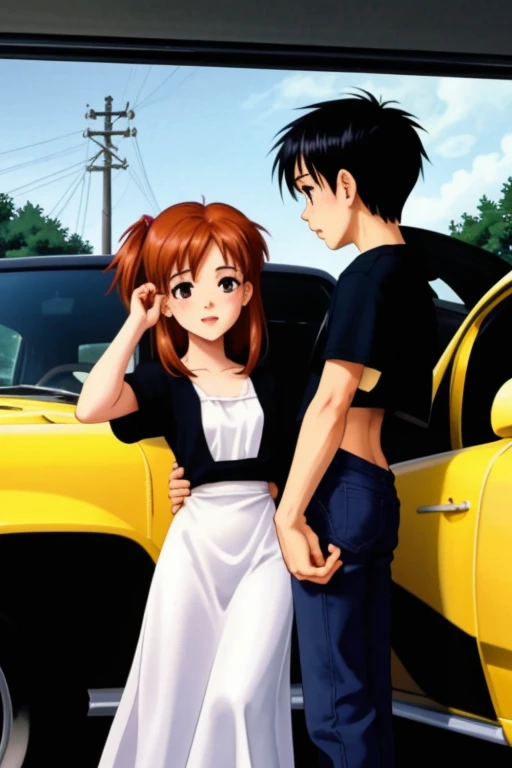 1boy and 1girl, car <lora:LCM_LoRA_Weights_SD15:1>