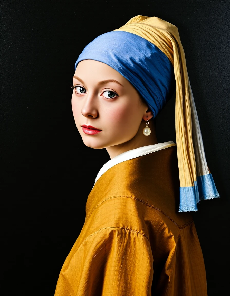 nan384ace, The Girl with a Pearl Earring painting