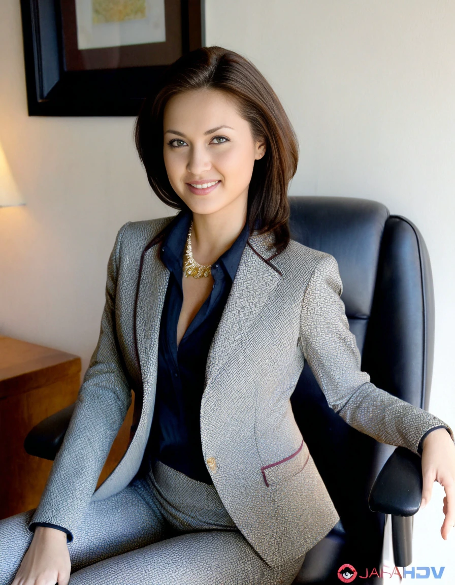 score_9, score_8_up, score_7_up, source_photo, <lora:MariaOzawaPONY-000008:1>,  MariaOzawaSDXL, elegant (office suit:1.2), pants, shirt, jacket, sitting, presidential chair, in an office, (looking at the viewer:1.3), (photography, realistic:1.4), best quality, masterpiece, 4k, uncensored, prefect lighting, rating_explicit, very aesthetic, BREAK